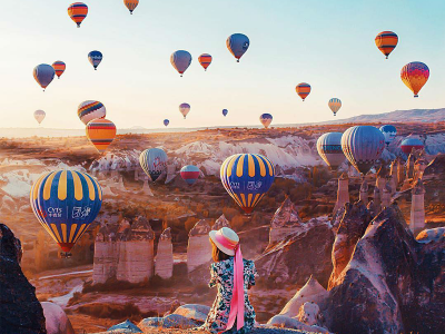 Осенний полет в Каппадокию из Москвы через Стамбул в октября.