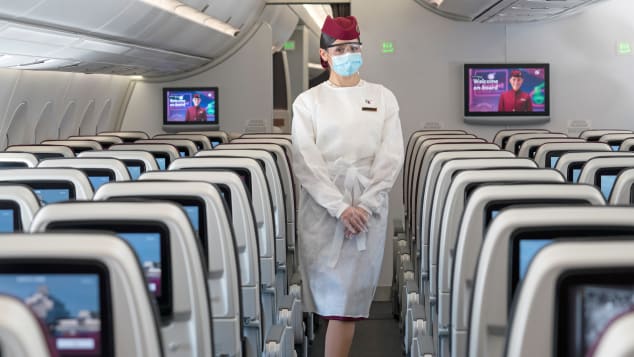 Qatar Airways вводит ношение защитных масок и экранов