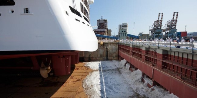MSC Cruises спустили на воду свой самый длинный лайнер