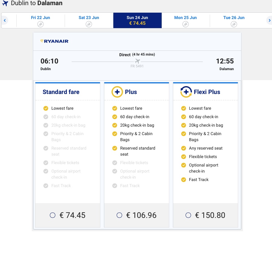 Ryanair открывает продажу билетов из Европы в Турцию