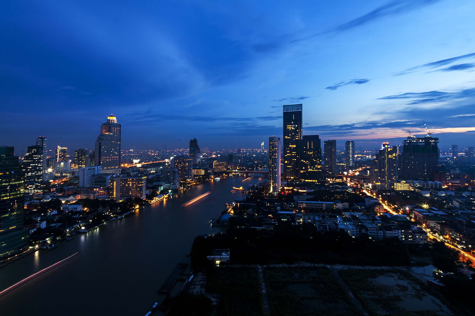 Панорама ночного Бангкока